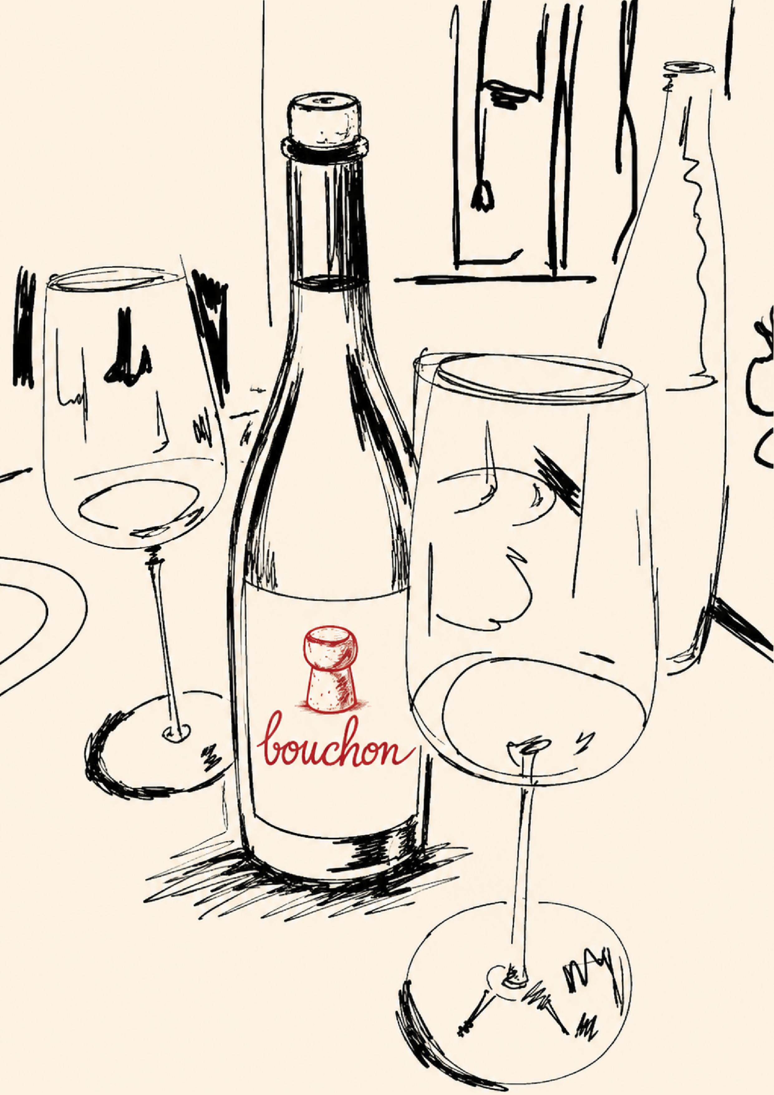 Sélection de boissons et vins naturels au Bouchon, bar à Rennes